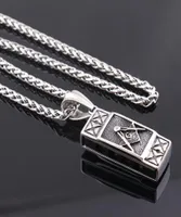 Fashion New design Stainless steel harmonica G pendant vintage mason Masonic pendants silver necklaces jewelry MP206695437