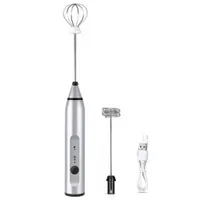 Other Kitchen Tools Electric Milk Frother Capuccilo Coffee Mixer Handheld Foamer Egg Beater 3Speed Portable Adjustable Blender Kitchen Whisk Tool 221116