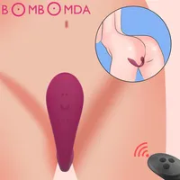 Bombomda Stimulatore clitorideo Panty Panty Vibratore Erotico giocattoli erotici per adulti invisibili uovo vibrante sexy per donna giaceva su 250t