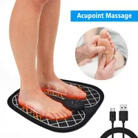 Electric EMS Foot Massage Pad Acupuncture Stimulator Pulse Muscle Massager Fötter Massage KUSHION USB FOT CARE TOOL MASKINE2955