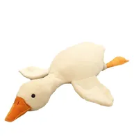 Bath Brushes Sponges Scrubbers big white goose plush toy lie to soothe and accompany net red doll duck doll long throw pillow