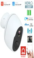 Dome Cameras Tuya Smart Life 5200mAh Rechargeable Battery IP65 Outdoor Wireless WIFI 1080P IP Surveillance Siren Camera Alexa Goog