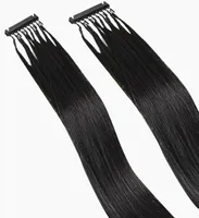 6D Remy Human Hair Extension Cuticle Aligned Clip In Extensions Can Be Restyled Dyed Bleached Natural Color Sliky Straight9825186