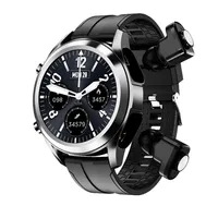 Fones de ouvido T10 Smart Watch Wireless Bluetooth Earness Watches 2 em 1 Music Control Fitness Tracker Coração Sportwatch Smartwatch com reta242a
