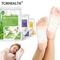 tcmhealth Bamboo Dectox Foot Patch Patch Foot Treatment Sleep Paste毒素足パッドは湿気スティックハーブを和らげます286a