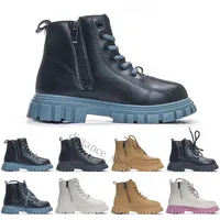 Kids Cat Martin Boots Baby Ankle Boot Boys Girls Shoe Automn Winter Le cuir en cuir en cuir