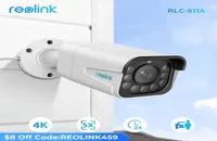 Dome Cameras Reolink Smart 4K 8MP Security Camera PoE 5X Optical Zoom 2way Audio Spotlight Waterproof Cam with HumanCar Detection