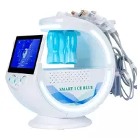 Equipamento de beleza multifuncional Gelo azul 7 em 1 Salon Machine Intelligent Mirror Skin Analyzer Hydro Descasqueamento Jet Skin Care