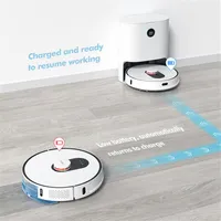 Smart Dust Collection이 포함 된 Roidmi Eve Plus Robot Vacuum Cleaner MOP 클리너 지원 MI 홈 앱 컨트롤 Google Assistant Alexa EU Stock189Y