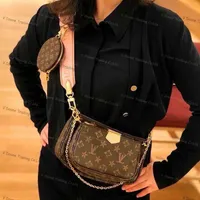 3 piece set Crossbody Bags Purse Women Leather Handbags Top Chain Messenger Bag Wallet Brand Logo Shoulder Handbag Lady Wallets Have Box