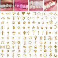 Andere Mundhygiene 3 Box Zahnzähne Kristall Ornament Zahn Edelsteine ​​verschiedene Form zufällige Entbindung Schönheit Diamant Deco Materialien 221114