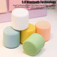 Portable Wireless 5.0 Subwoofer Small Speaker A11 Macaron Mini Bluetooth Speakers HIFI Stereo for Mobile Computer Notebook