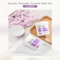 3pcs 90g Nail Acrylic Powder Polymer Color Pink Clear White for Dail Art Extension 3D Acrylic System Manicure245f