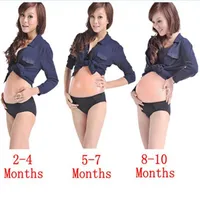 Fake Pregnancy Adult Belly Stuffer False Belly Baby Bump Silicone for Costumes Cosplay295D