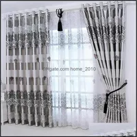 Raambehandelingen textiel tuin1pc gordijnen vensters gordijnen Europees moderne elegant nobele printing gordijn voor woonkamer bed262f