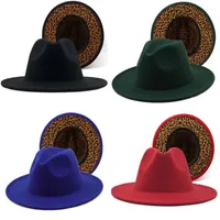 Berets 6pc Fedoras в масте -женской мужской леопардовой шляпу для женщин, мужчины чувствовали шляпы, панама, женщина, мужчина, джазовая топ