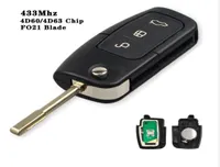 Car Accessories high quality auto keys for ford Mondeo remote FO21 smart filp key 3 button 433MHZ5238702