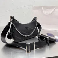 Women Classic Designer Cross Body Bags Fashion Hobo Shoulder Bag With Purse Key Ring Pra Armpit Top Layer Leather 3pcs Sets Crossbody Bag