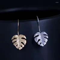 Bengle oorbellen ypay authentiek 925 sterling zilver creatief handgemaakt ontwerp monstera bladeren druppel voor vrouwen bijoux fijne sieraden yme920