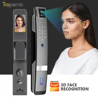 Smart Lock Tropernic Mobile Tuya WiFi Lock Waterproof Outdoor Smart Biometric Fingerprint Face Automatic Door Lock with Eye Scanner 221117