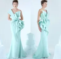 2019 Mermaid Evening Dress One Schulter Sticker R￼schen R￼schige Partykleid glamour￶ser Dubai Modeflo￟ FORM KOSS5040227