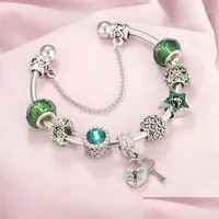 Brazalete brillante pulsera de mujeres crystal bead de amor de coraz￳n llave llave de la cadena colgante de la cadena pulsera abierta brazaletes pareja joya gird g dh45g