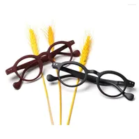 Солнцезащитные очки Boncamor Spring Shinged Small Cround Rame Glasses Чтение женских женских пластиковых HD -считывателей, рецептурные очки, диоптер