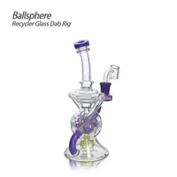 Großhandel 7,68 Zoll Water Bong Ballsphere Recycling Glass DAB Rig