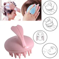Electric Hair Comb Rambling Scalp Massage Hairbrush Vibrating Silicone Comb Massager Electric Hair Brush For Bathroom1862