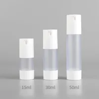 15 ml da 30 ml 50 ml di bottiglia airless Essence Pompa vuoto Strumenti per trucco liquido Liquid Bottles White Riemit