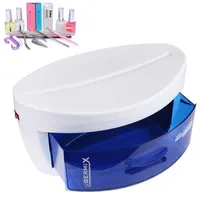 Plast UV Sterilizer skåplådor Desinfektionsutrustning Maskin Salong Tools EU Plug Nail Art Supplies #11234M