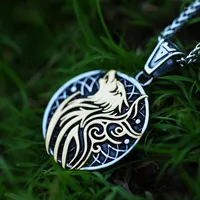 Pendant Necklaces Beier Creative Design 316L Stainless Steel Viking Wolf For Men Women High Polished Fashion Jewelry