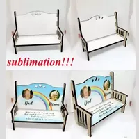 New Sublimation MDF memorial benches blank wooden ornament Heat Transfer Home Accessories SS1117