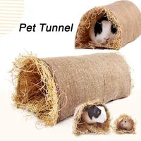 Small Animal Supplies Pet Rabbit Hideaway Toy Hamster Tubes Tunnel Ferret Rats Cage Accessories for Chinchilla Guinea Pig Cottage Beds 221114