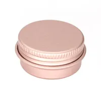 100 x 15g 10g 30g Mini Mini Rose Gold Rose Aluminio Aluminio Pot de la maceta Arte de la u￱a Mabro Lip Gloss Vac￡ envases de metal cosm￩tico Vaci￩ndose207s