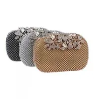 New Fashion BlingBling Diamond Crystals Women Bridal Party handbags Clutch Evening Bags BlackSilverGold with Chains6282046