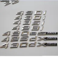 Chrome Letters Trunk Emblem Emblems sticker for BMW F32 F33 F82 F83 435d 425d 420d 430d 435i 420i 430i 428i 440i 418d XDrive7809541