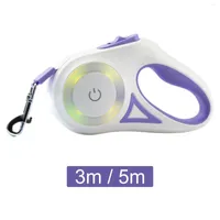 Dog Collars Heavy Duty Retractable Leash Automatic Pet Collar Traction Rope Anti Slip Handle For Running