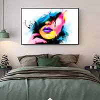 Canvas Painting Wall Posters Prints Sexy Girl Lip Pop Murals Wall Art Pictures For Living Room Decoration Dining Restaurant el Home Dec283y