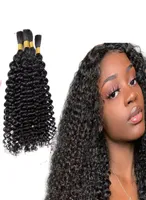 Mänskligt flätning av hårbulk Nej Weft 4B 4C Afro Kinky Curly Bulk Hair för flätning 100 g Mongolisk indisk hårvirka Braids1993036