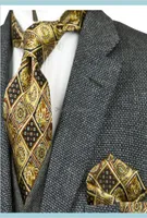 Neck Accessories Printed Vintage Ties Floral Pattern Multicolor 100Percent Silk Mens Neckties Printing Tie Sets 10Cm Fashion Brand6089707