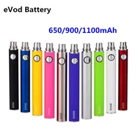 Evod Battery Electronic E sigarette 650/900/1100Mah vari colori VAPE BATTERIE EVOD EGO FILO