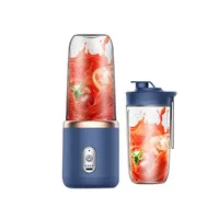 Juicers 6 Blades Juicer Blender with Juicer Cup and Lid Portable USB Rechargeable Small Fruit Juice Mixer Machine 221117