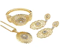 Sunspicems Algeria Morocco Wedding Jewelry Set Gold Color Drop Earring Cuff Bracelet Bangle Pendant Necklace Arabic Bride Bijoux 21854950