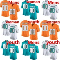Football Jerseys custom Miami''Dolphins''men women youth jersey 13 Dan Marino 11 DeVante Parker 1 Tua Tagovailoa 99 Jason Taylor 17 Jaylen Waddle
