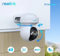 Dome Cameras Reolink IP WiFi 5MP PTZ Weatherproof Color Night Vision HumanCar Detection 2Way Audio Security E1 Outdoor 221022