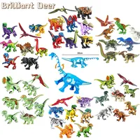 Blöcke 8 PCs/Los Jurassic Dinosaurier Spielzeug World Tyrannosaurus Rex Pterosaur Velociraptor Assemble Building Geschenk für Jungen Kinder 22117