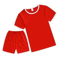 مخصصات الجملة المخصصة قمم و Tees Round Neck Garment Thirt Tirt Kids Student Apply Garment Solid Bol