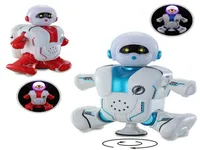 ROBOT ROBOT ROBOT MINI ROBBEN AITE SMART 360DEGREE TONGET مع Light and Music Kids Gift Toy8245551