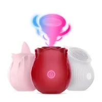 Rose Vibrator Massagegerät Klitoralsaugende Vibratoren Intensive Saugzunge Lick -Stimulator Nippel Sexspielzeug für Frau oral youpin hig310l